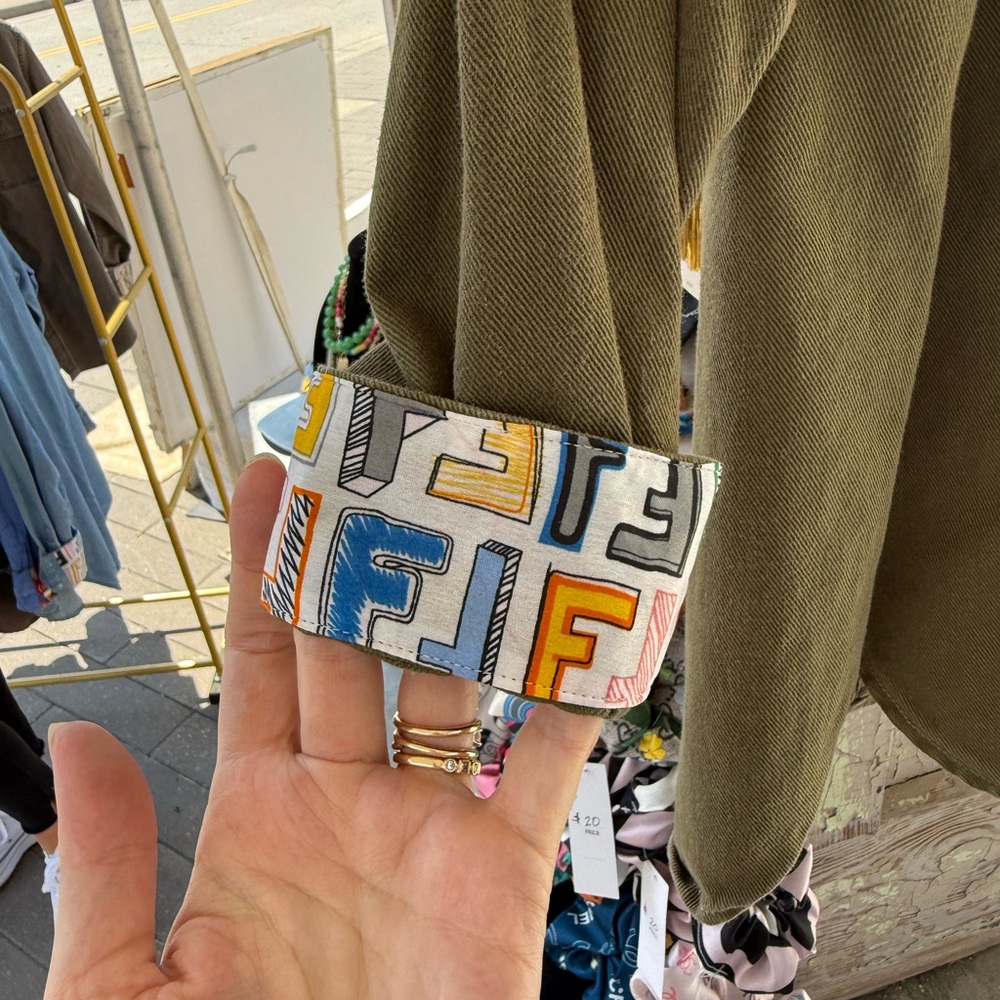 Designer Multicolor Patterned Olive Jacket - image 2